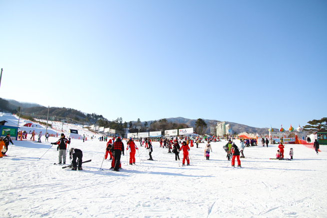 เที่ยวเกาหลี รอบสอง ตอนที่8 Phoenix Park Ski Resort ตกปลาน้ำแข็งอินเจ Inje Ice Fishing Festival
